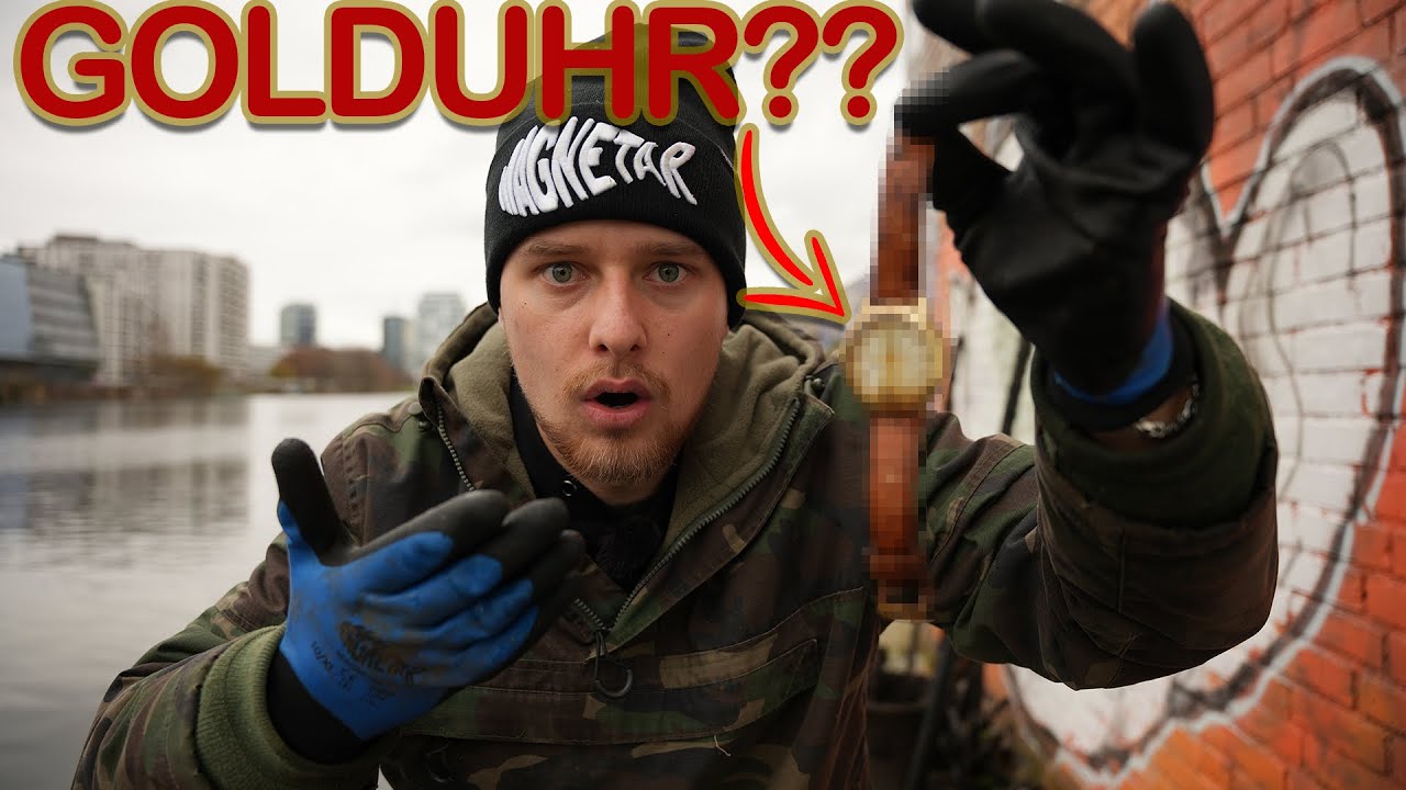 WERTVOLLE GOLDUHR beim MAGNETFISCHEN GEFUNDEN?!🤯😳 / Mit Gebrüder Lange