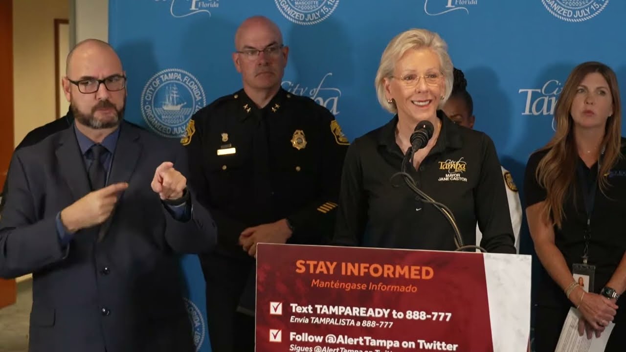 Tampa leaders provide updates ahead of Idalia landfall