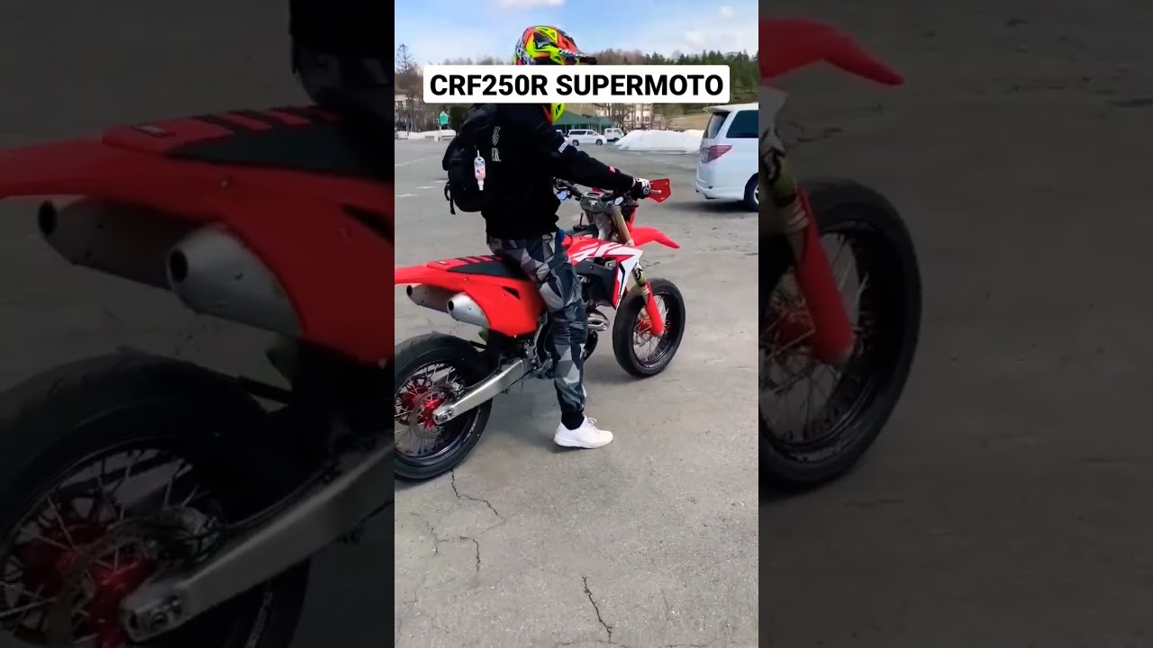CRF250R Supermoto Sound Check 🔥 #braap #shorts #crf250r #crf