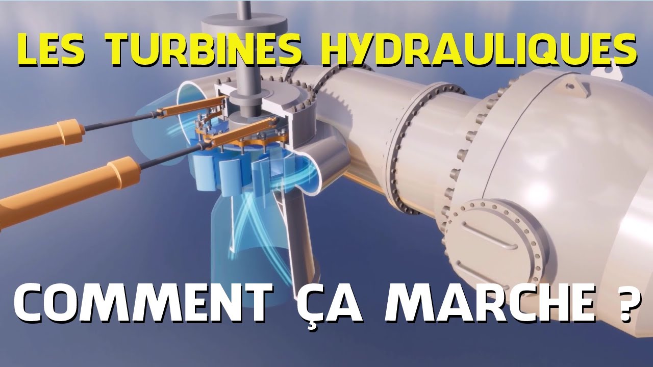 Les turbines hydrauliques dans les centrales hydro&eacute;lectriques.