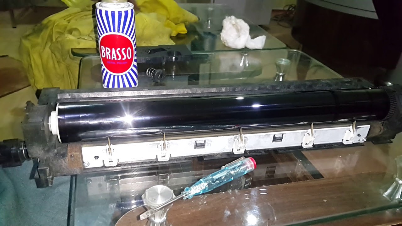 kyocera 5035 Drum Cleaning with Brasso