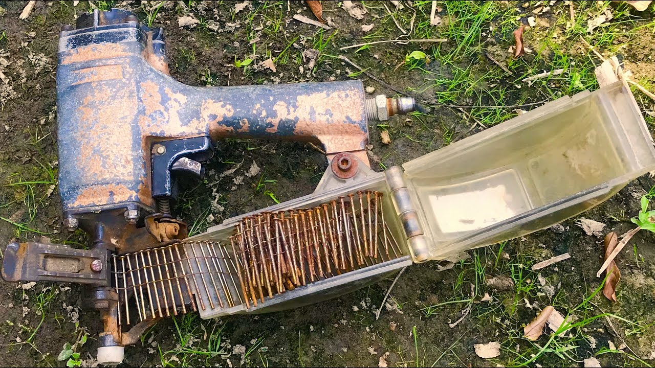 Nail gun restoration | Revive old nail gun | Restore and reuse old and rusty nail guns
