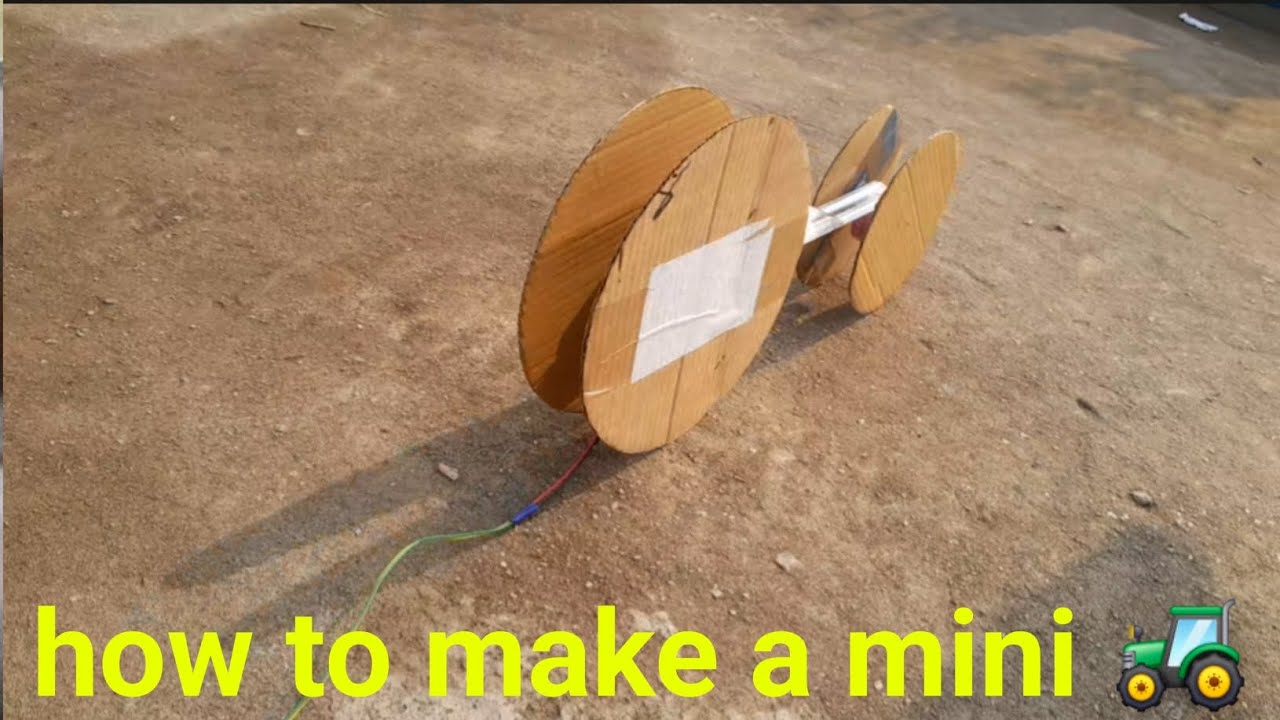 how to make a cardboard tractor || toy tractor 🚜 