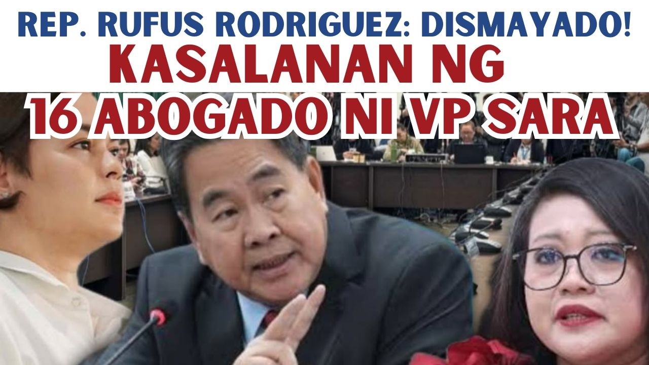 REP. RUFUS RODRIGUEZ: ANSWER  NI VP SARA SA IMPEACHMENT COMPLAINT, NAKAKADISMAYA
