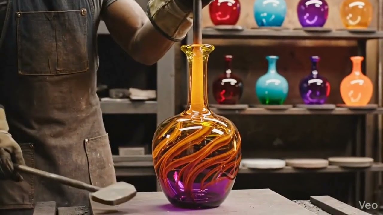 This is how Glass flowers 🪷are made😱 