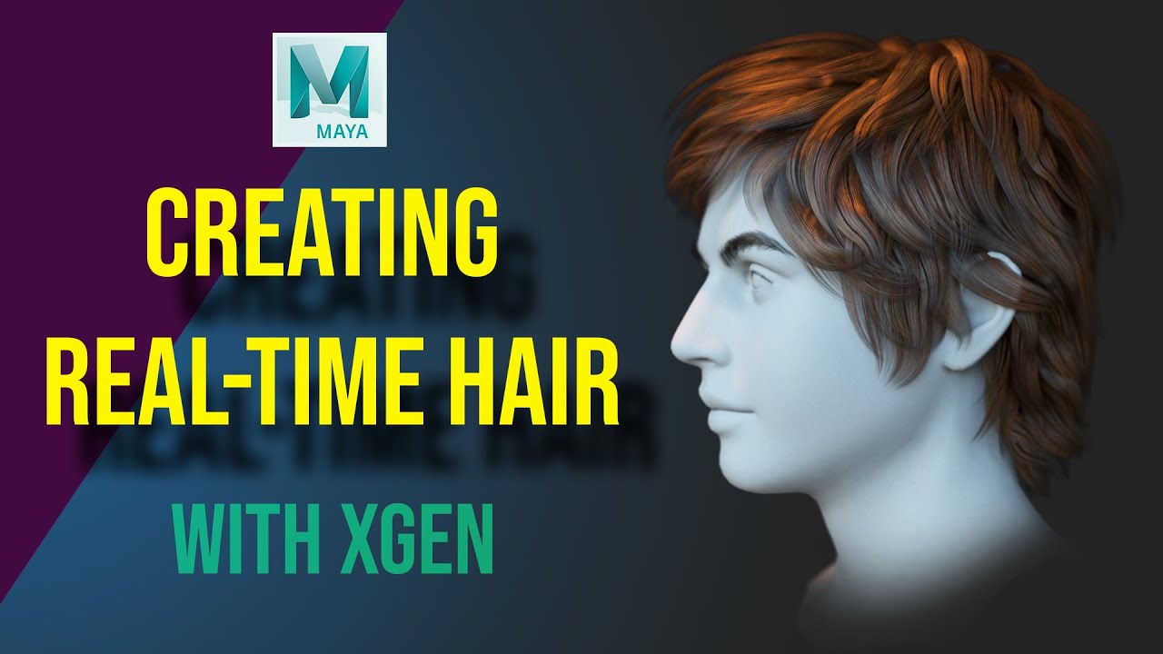 Creating simple Real Time Game-Ready Hair with Maya XGen Interactive Groom (Low Poly hair)