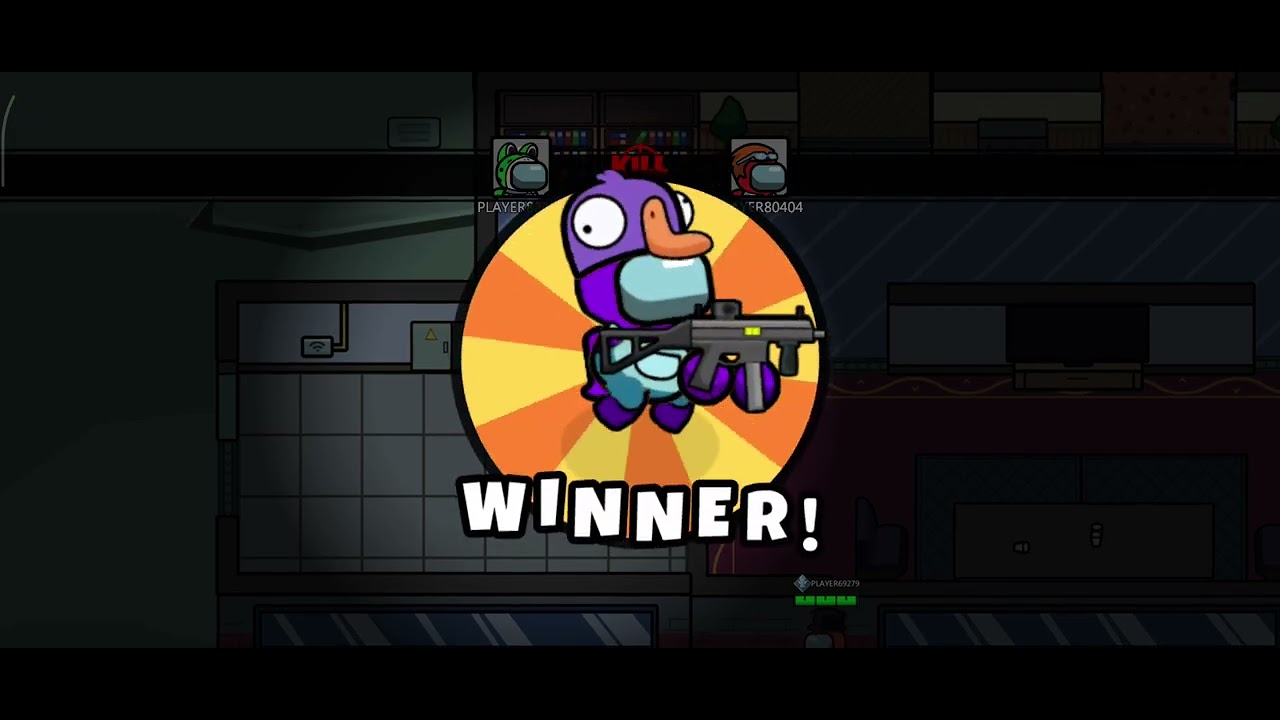 Trying to look like hacker with the poisoning gun in imposter battle royale 