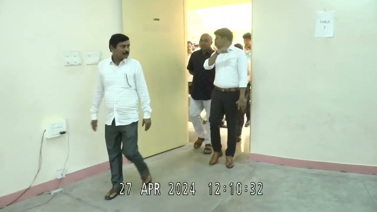 Election Observer's visit to the District Collector's Office at Puttaparthi, Sri Sathya Sai Dist.