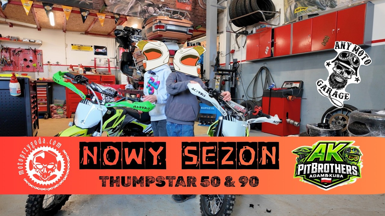 Zimowe ferie w Any Moto Garage...? Start projektu AK_PitBrothers Thumpstar 50 & 90 Pierwsza jazda !