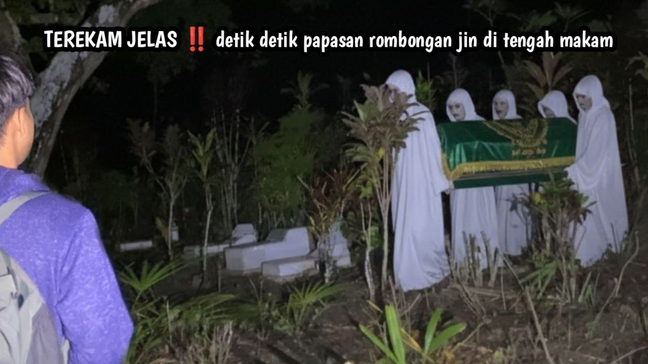 BIKIN MERINDING ‼️ PAPASAN ROMBONGAN JIN DI TENGAH MAKAM ⁉️