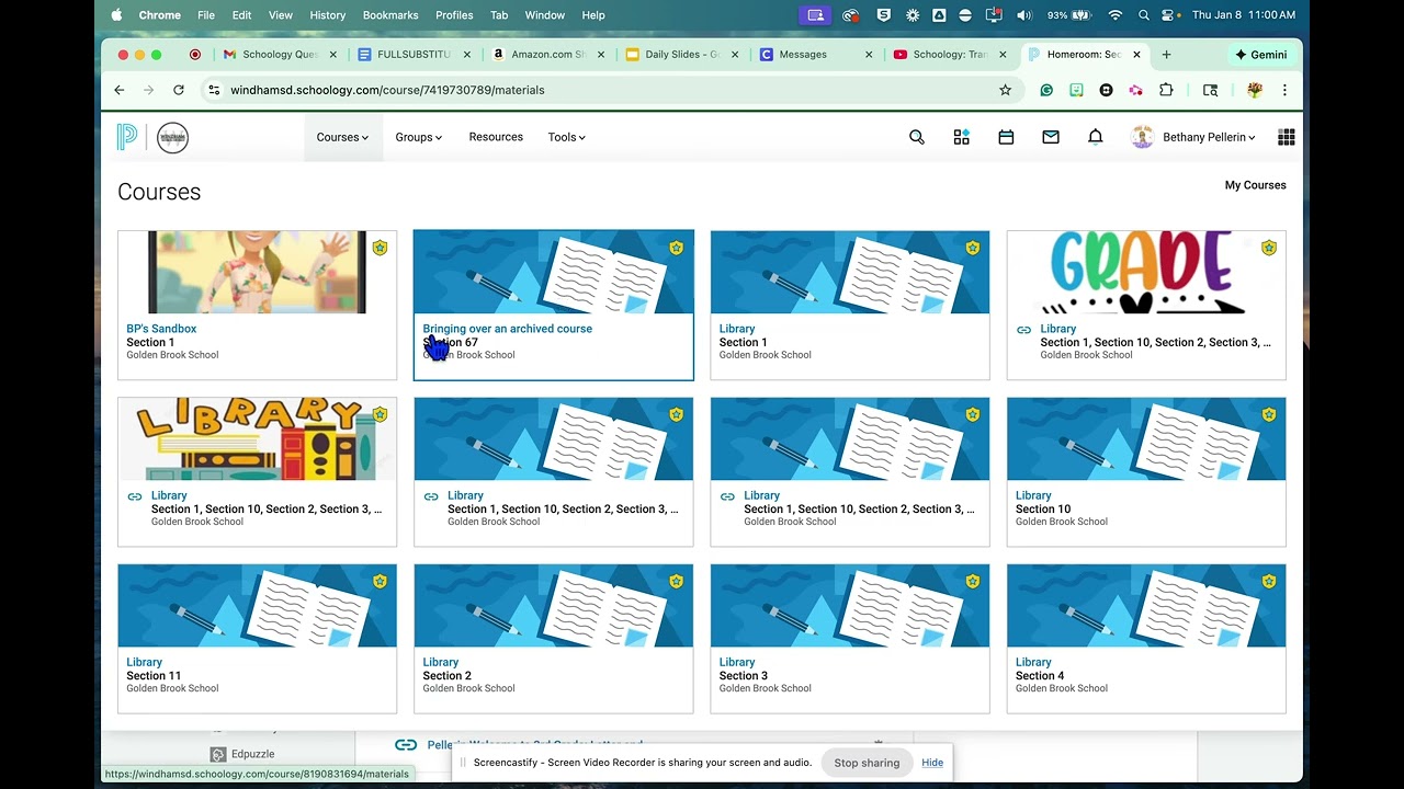 Getting Materials from your Archived Class to this Year
