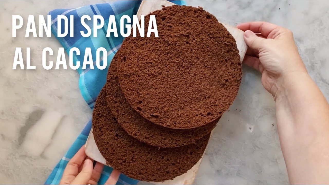 PAN DI SPAGNA al cacao, ricetta senza lievito 🍫 ALTO E MORBIDO