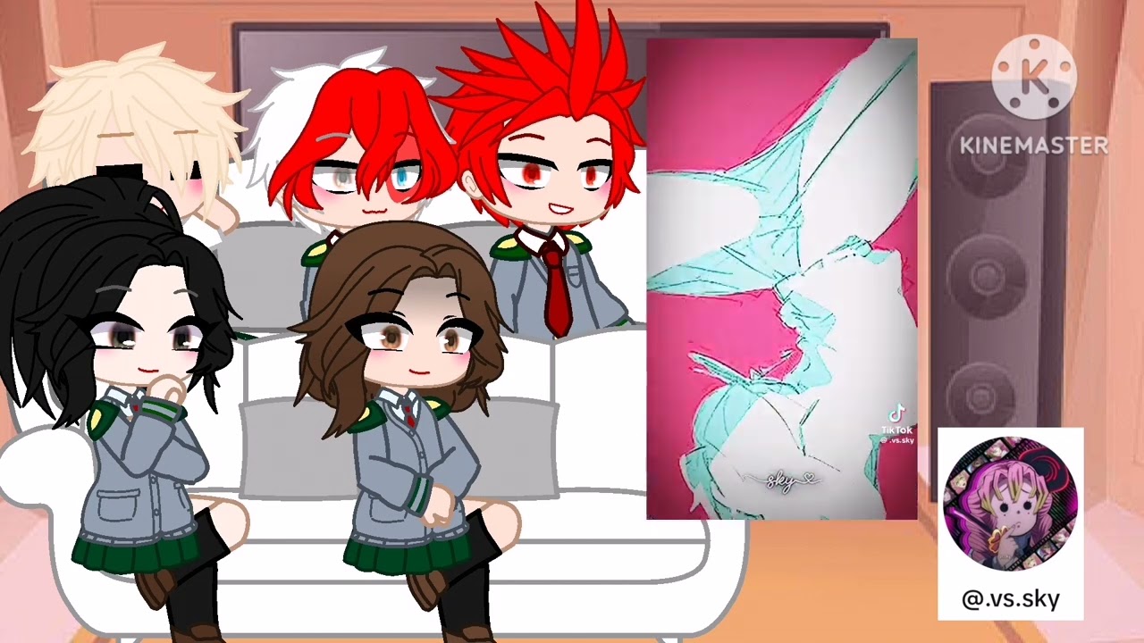 bnha reacciona a deku es mitsuri kanroji /no original