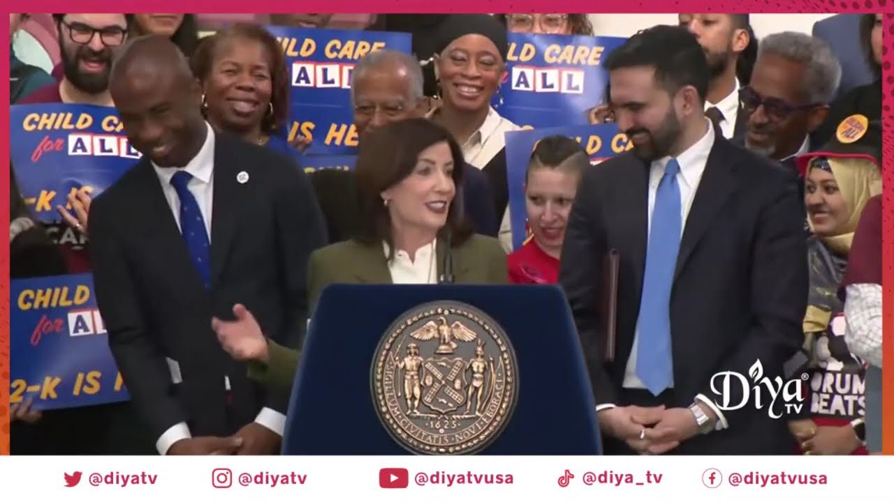 NYC Mayor Mamdani makes child care announcement with Governor Hochul and Schools Chancellor Samuels