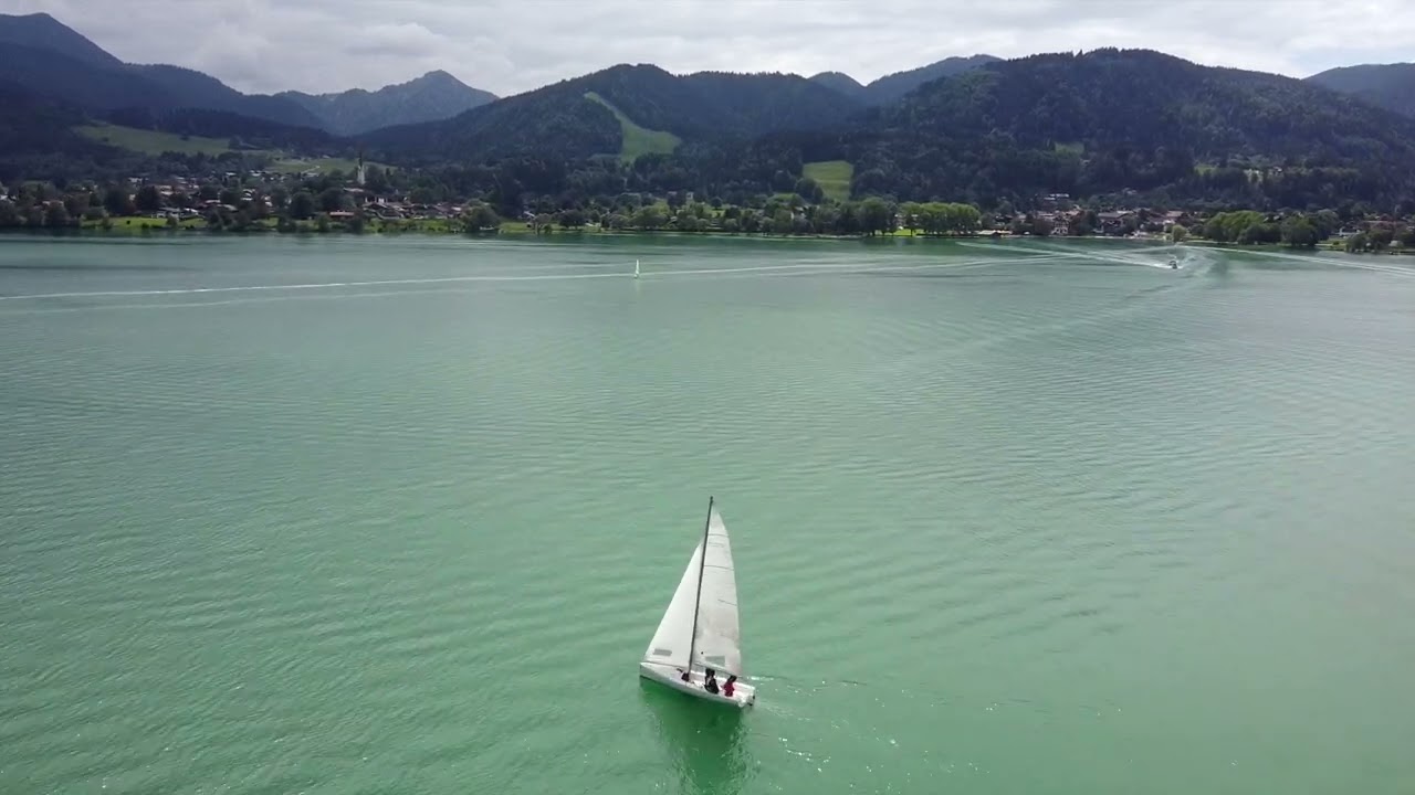 Flug mit der DJI mini Drohne rundum den Tegernsee.