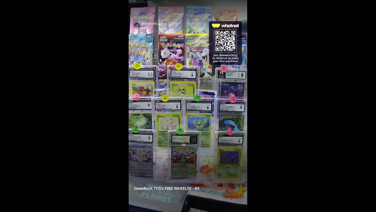 DeeeRock TCG's Fire Instant Reveal Wheel Spins!! $5 Sudden Death Spins!! Wheel Loaded With Slabs,...