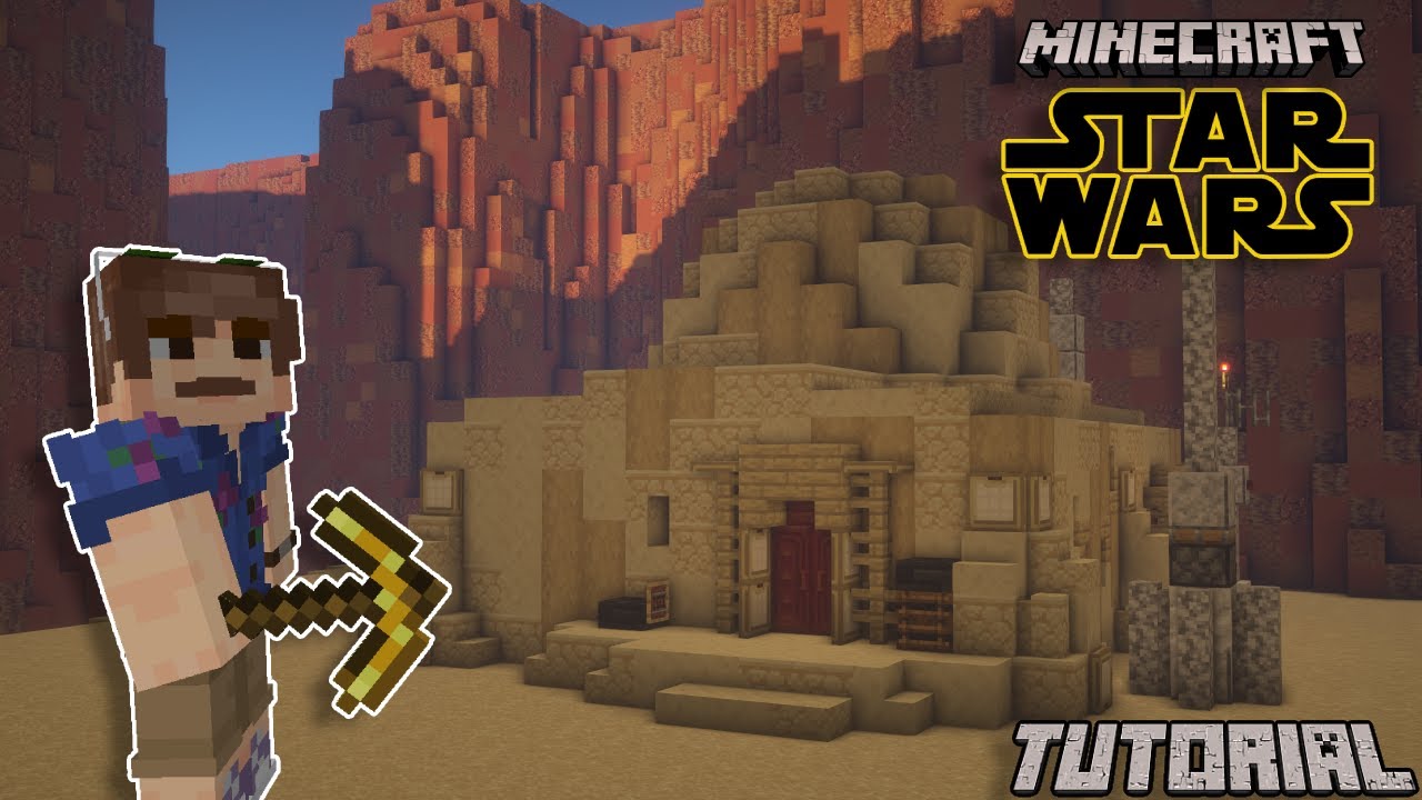 Minecraft | Star Wars Tatooine Starter Base | Obi Wan Kenobi's House - TUTORIAL