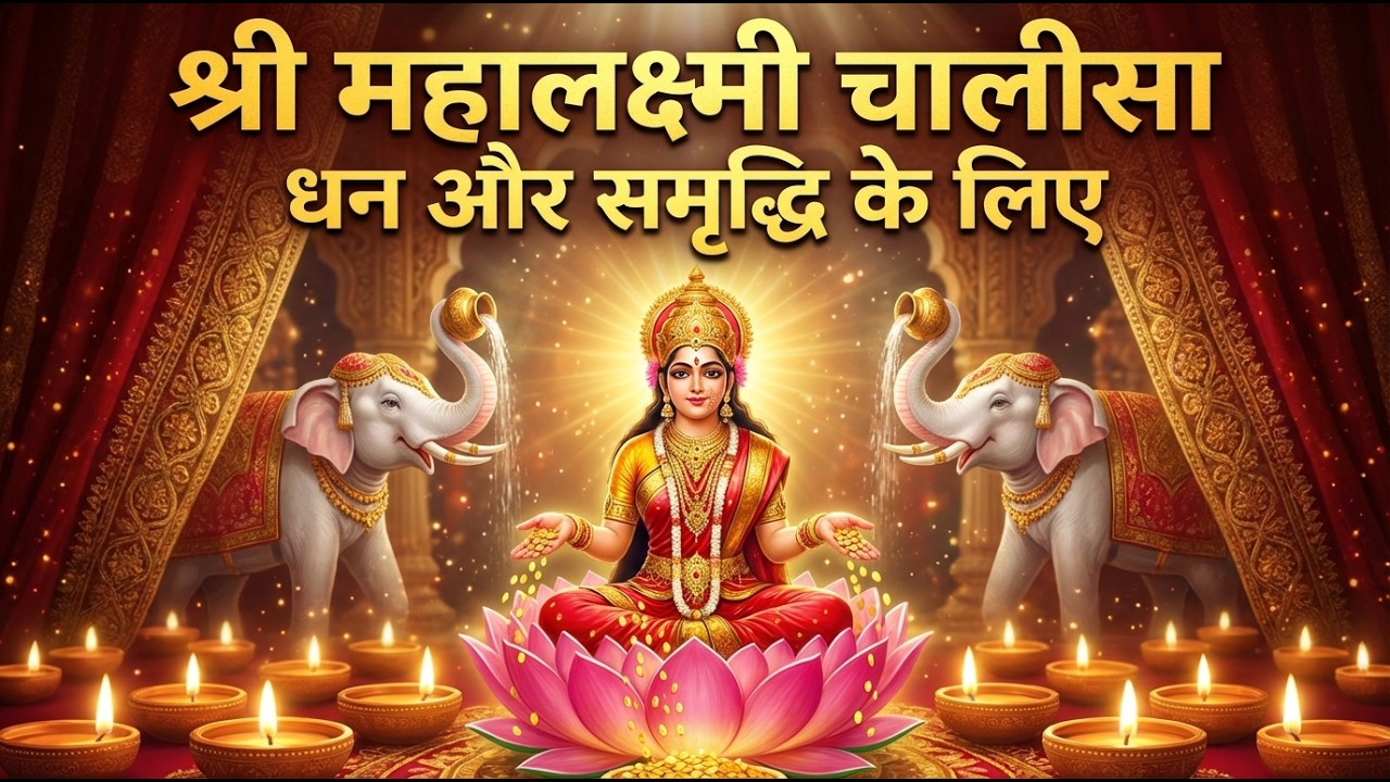 Sri Mahalakshmi Chalisa | माँ लक्ष्मी चालीसा | Powerful Bhakti Song