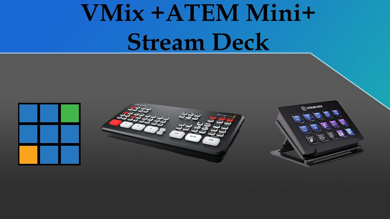 How to use VMIX +  ATEM Mini + Streamdeck(plus Triggers)