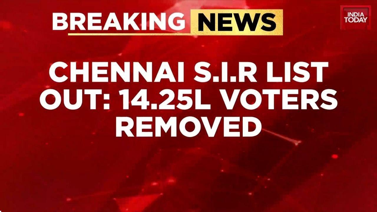 Draft SIR List: 14.25 Lakh Voters Removed From Chennai Electoral Rolls, Says Pramod Madhav