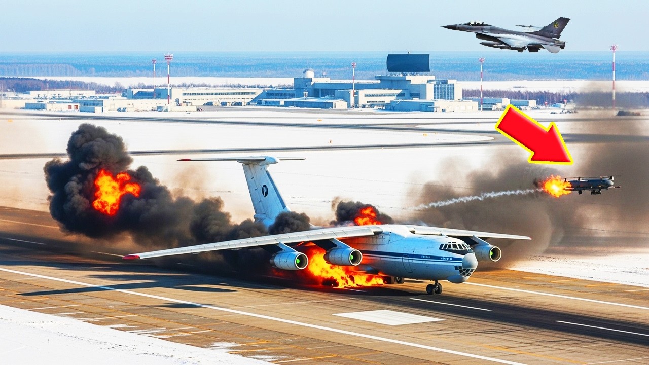 MASSIVE Explosion Over Russia! Ukraine Turns Shahed-Filled IL-76 Into Fireball