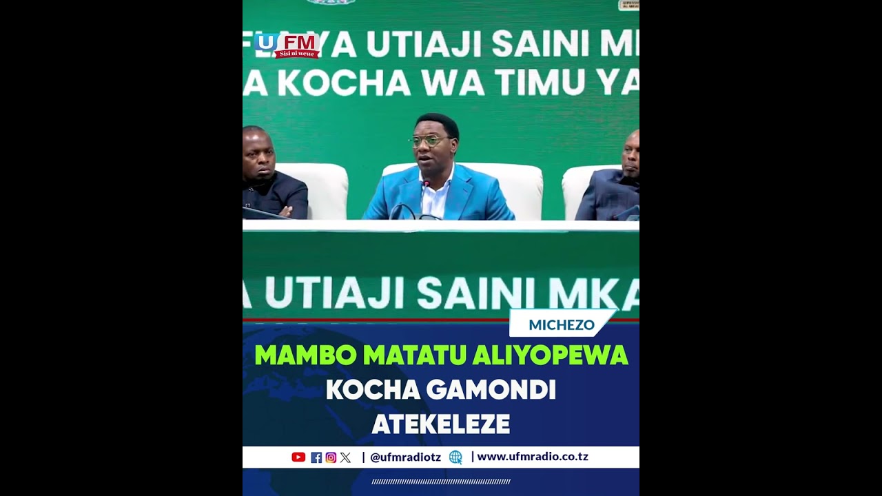 MAMBO MATATU ALIYOPEWA KOCHA GAMONDI NA WAZIRI MAKONDA