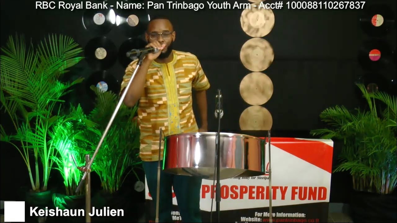 Keishaun Julien Live Steelpan Performance @ Pantrinbago Telethon