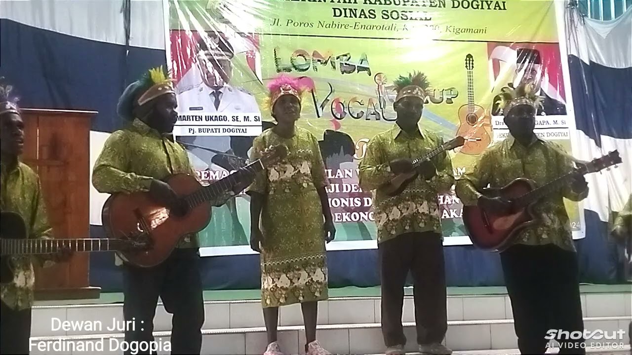 Lomba Vokal grup||PEMERINTAH DAERAH KABUPATEN DOGIYAI|| Dewan Juri: Feri Dogopia