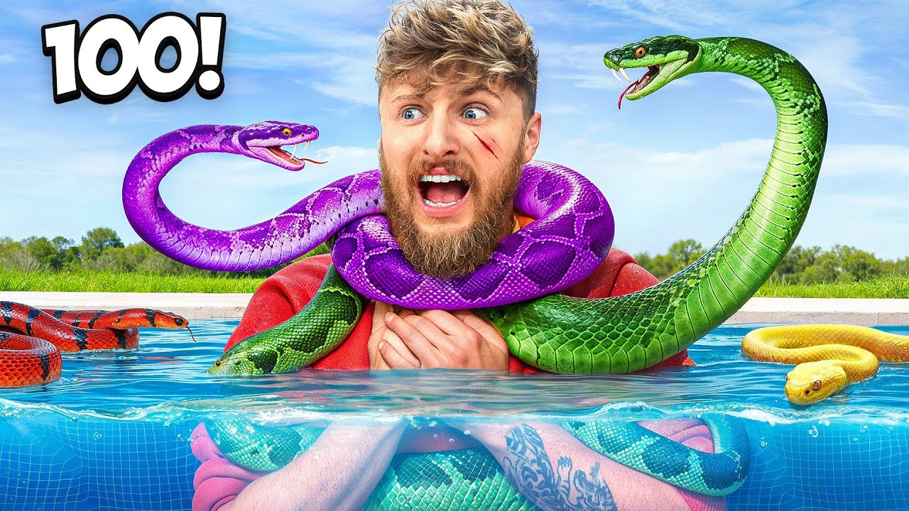 Growing 100 Expanding Snakes in my Hot Tub