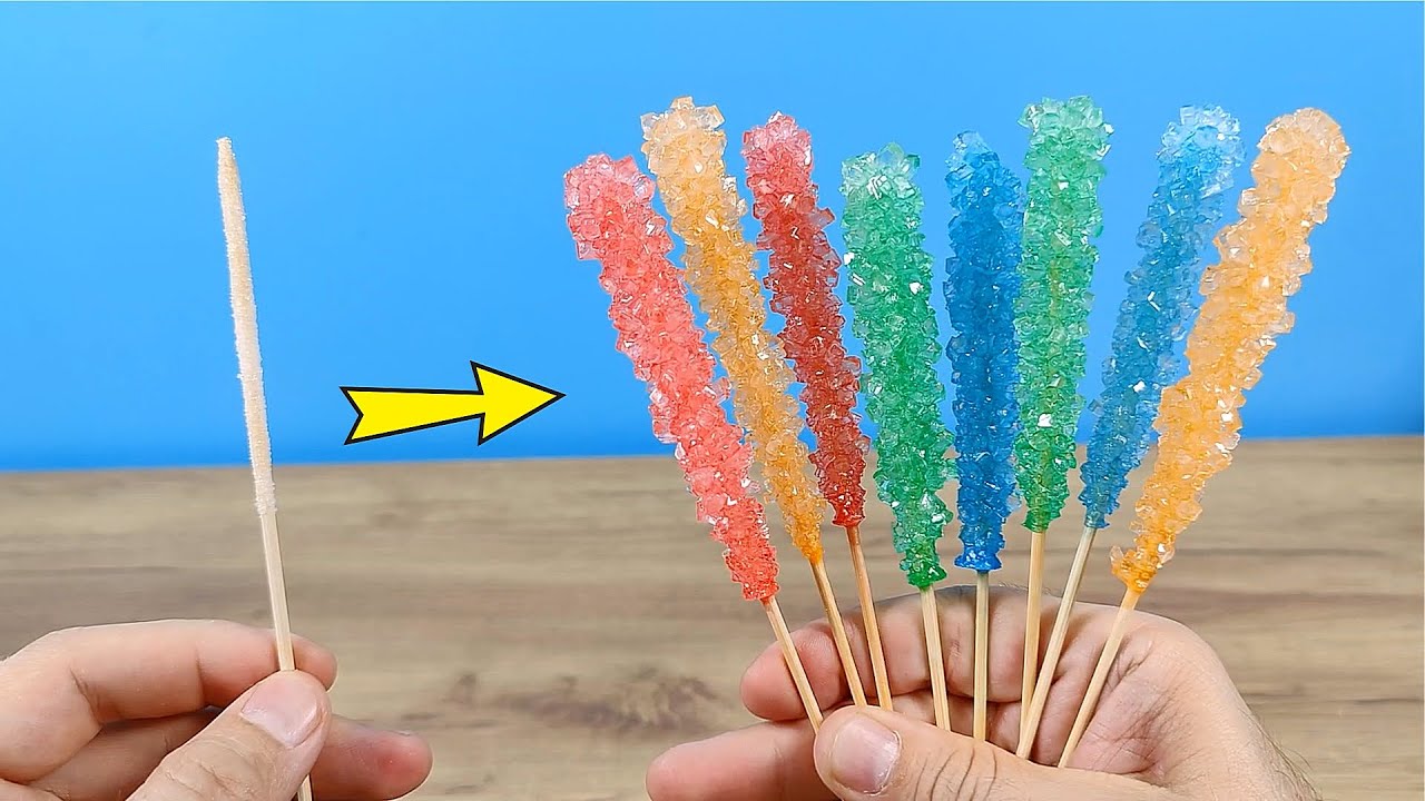 Вырастил Огромные цветные Кристаллы из обычного сахара! Как? Очень просто!
