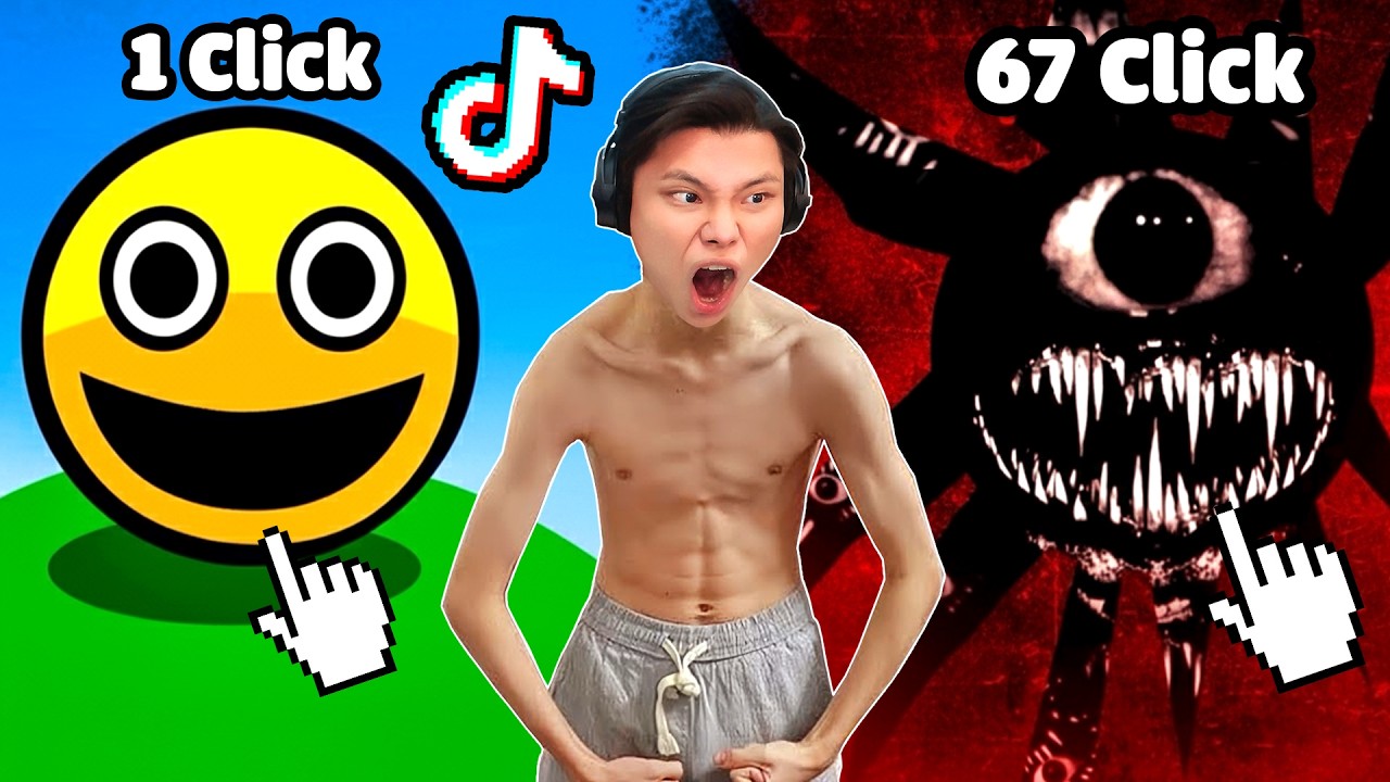 Mỗi Lần CLICK Chuột Thì Mặt Cười Sẽ Kinh Dị Hơn👈😈JayGray Thử Thách TikTok Phá Đảo Game Fun Clicker!