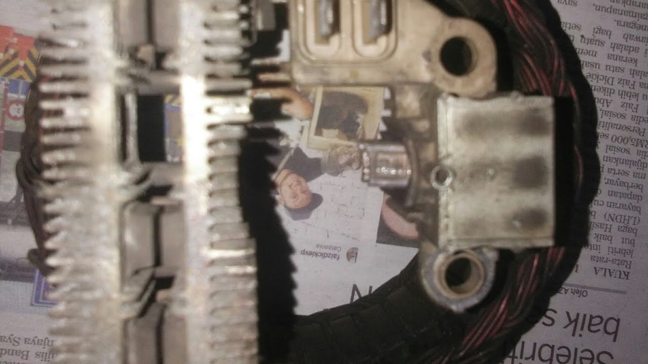 DIY cara tukar carbon brush alternator Mitsubishi