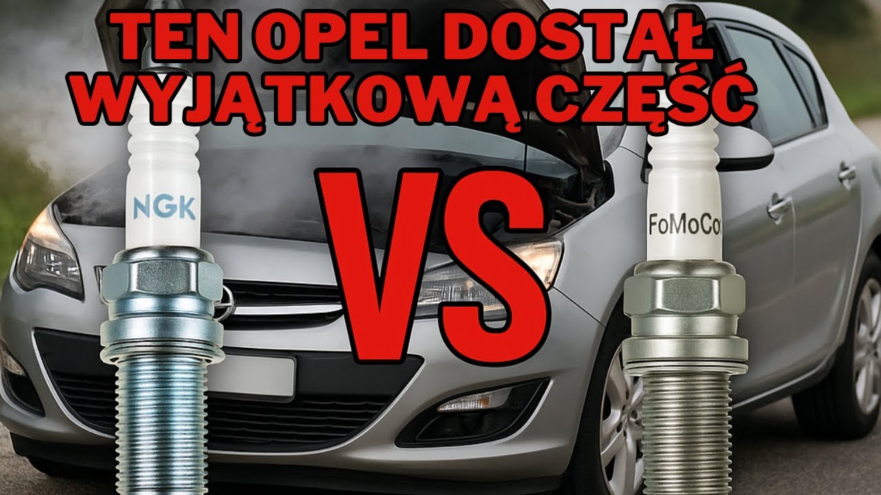 Jedyna taka część do auta #Świeca nowa NGK VS stara FOMOCO #OPEL wszystko pęka po przegrzaniu