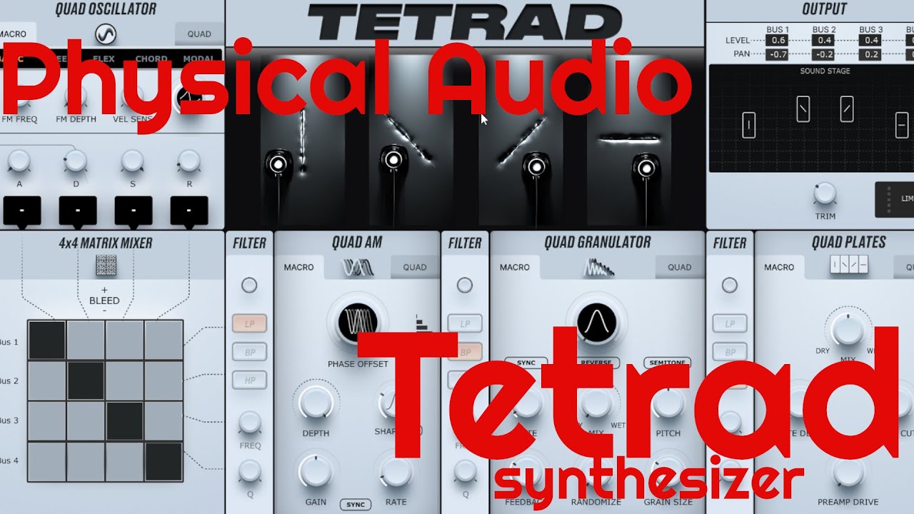 Tetrad Synthesizer by Physical Audio (No Talking)