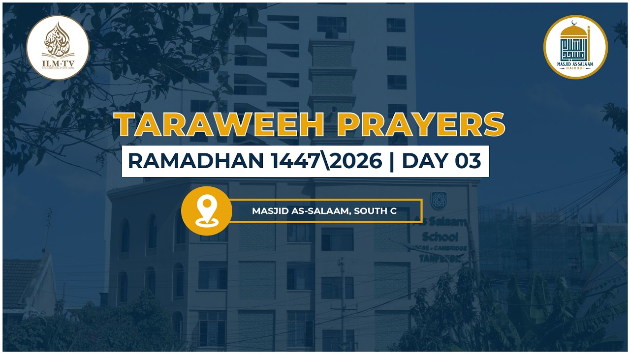 🔴 TARAWEEH PRAYERS || NIGHT 3 || MASJID AS-SALAAM SOUTH C