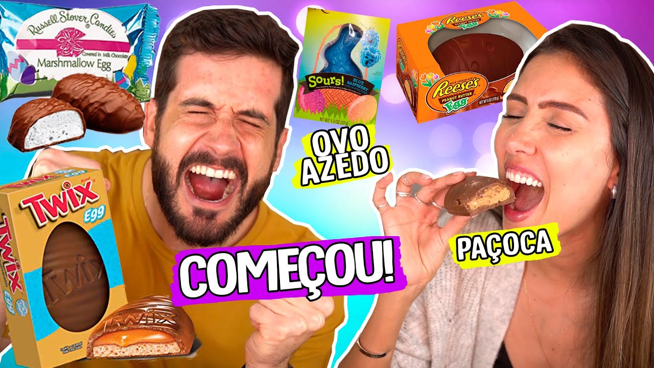 PROVANDO OVOS de PÁSCOA RECHEADOS | OVO DO POVO #1