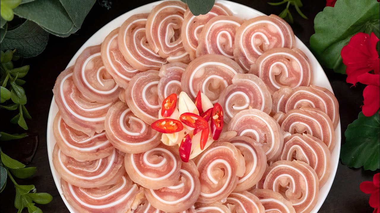 Cách ngâm tai heo mới lạ mình mới học được, giòn ngon để được lâu đón Tết | Pickled pork ears