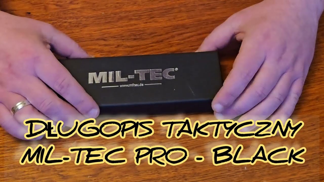 Długopis taktyczny Mil-Tec Pro - Black #unboxing militaria.pl