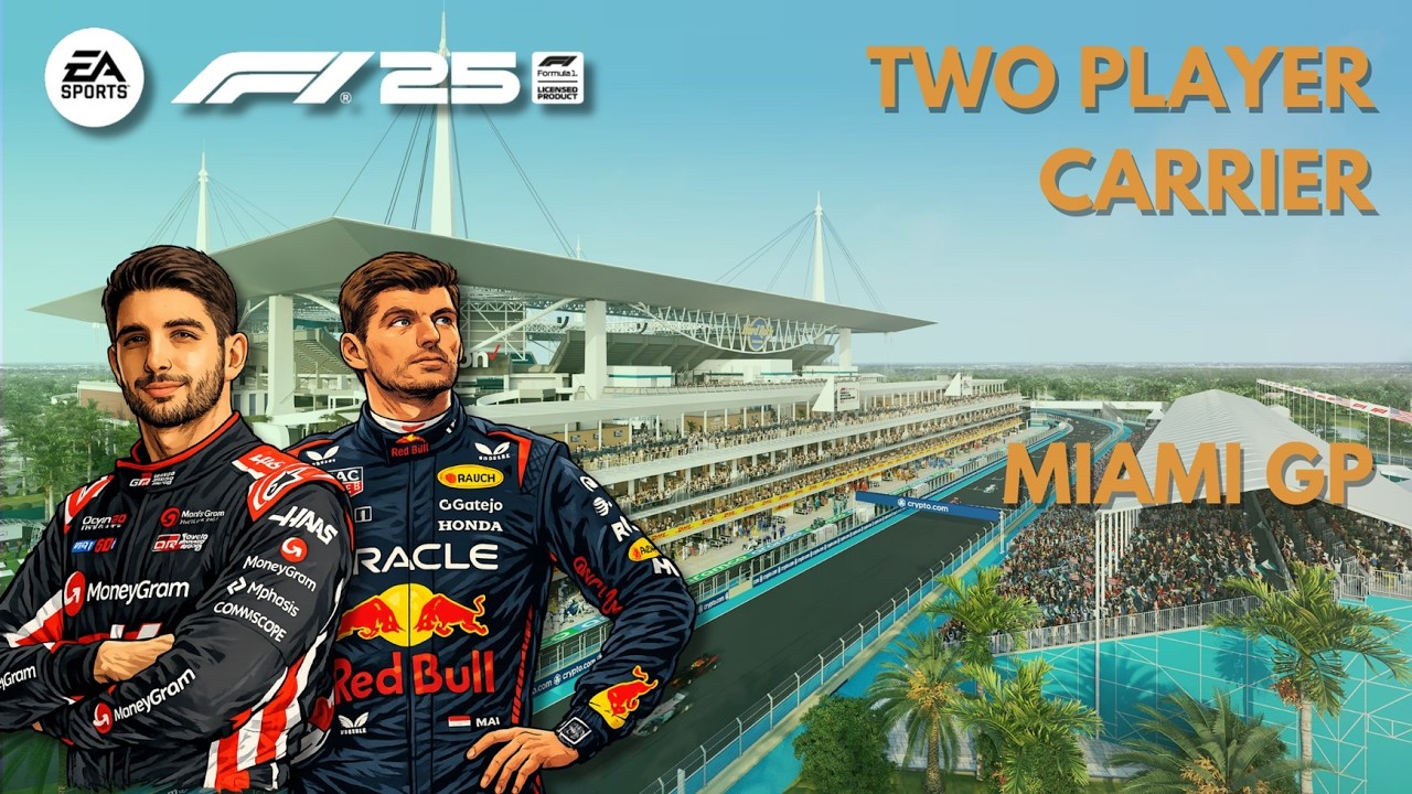 ŐRÜLT Időmérő és Futam Miamiban 😱 | Miami 🇺🇸 - F1 25 Two Player Karrier