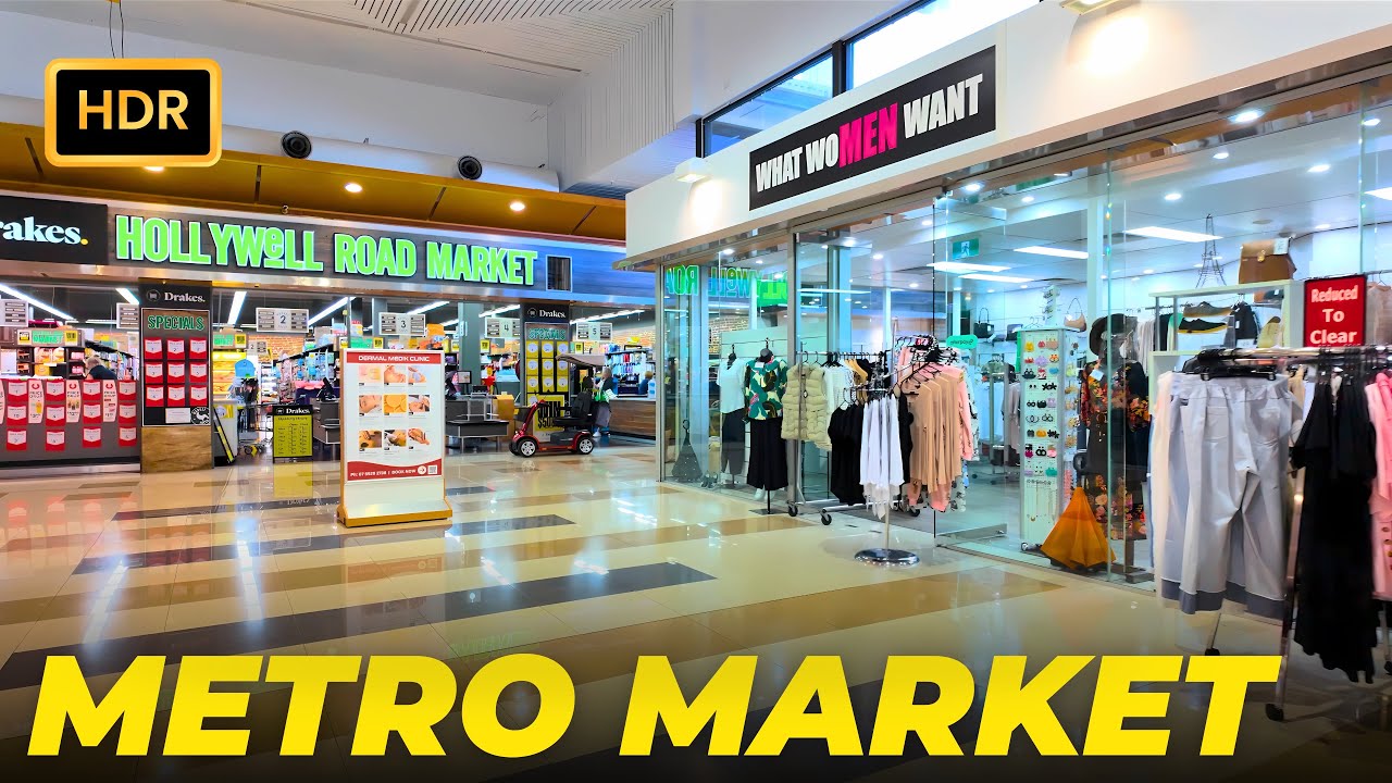 Metro Market &bull; Shopping Mall in Biggera Waters &bull; GOLD COAST &bull; AUSTRALIA &bull; 4K HDR