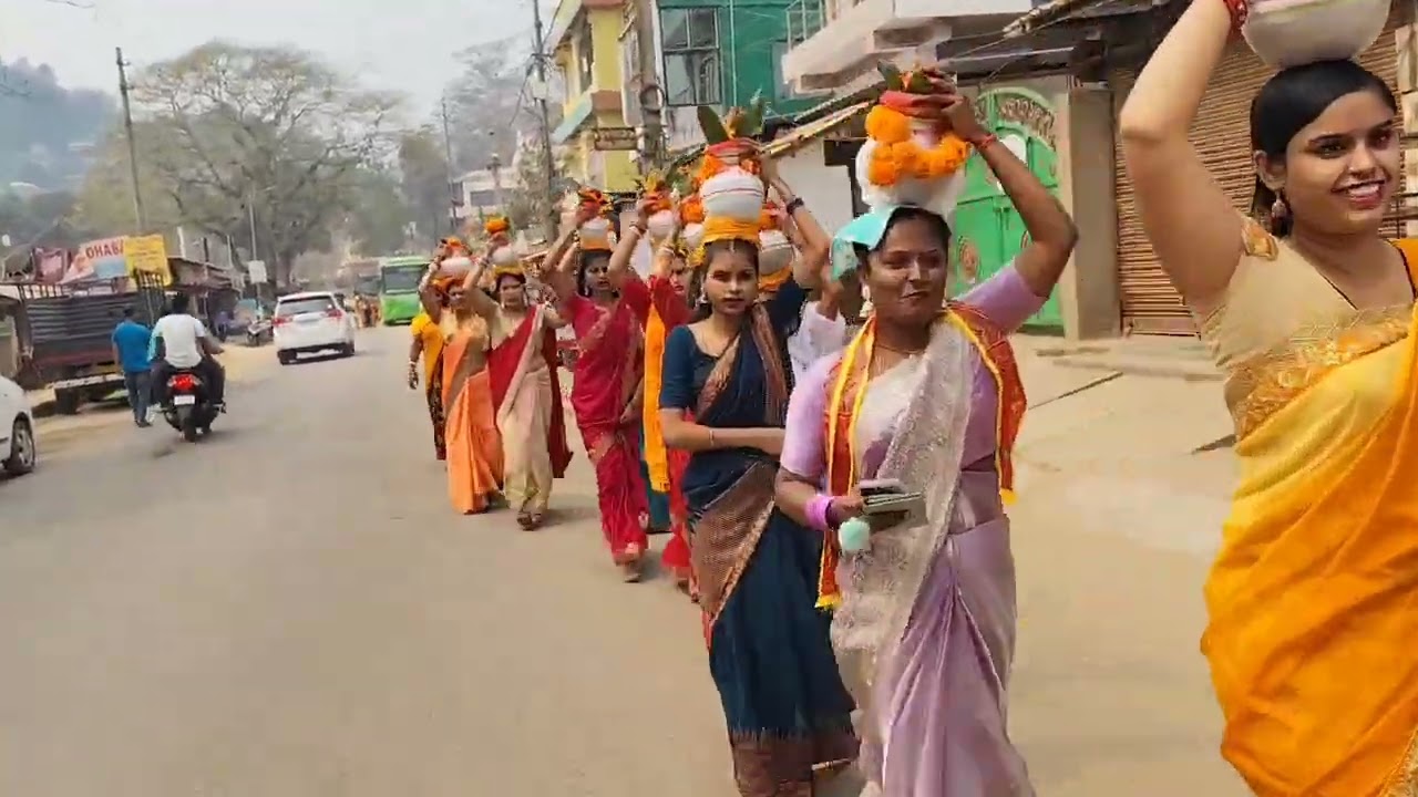 कलश यात्रा 28 फरवरी 2026 वशिष्ठ चारियाली गुवाहाटी কলহ যাত্ৰাৰ ভব্য আয়োজন বশিষ্ঠ চাৰিআলি গুৱাহাটীত 