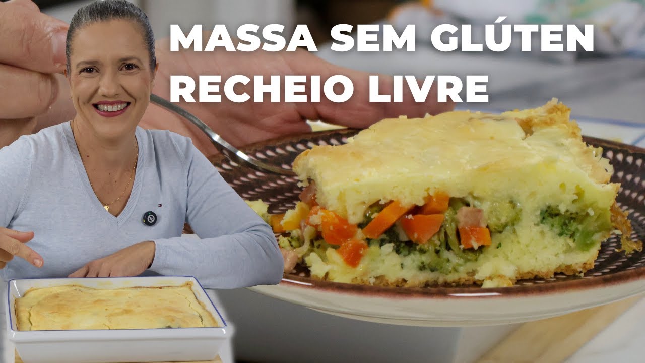 Como fazer torta salgada sem glúten?🤔 Essa Aceita Qualquer Recheio — Até a Sobrinha do Almoço!