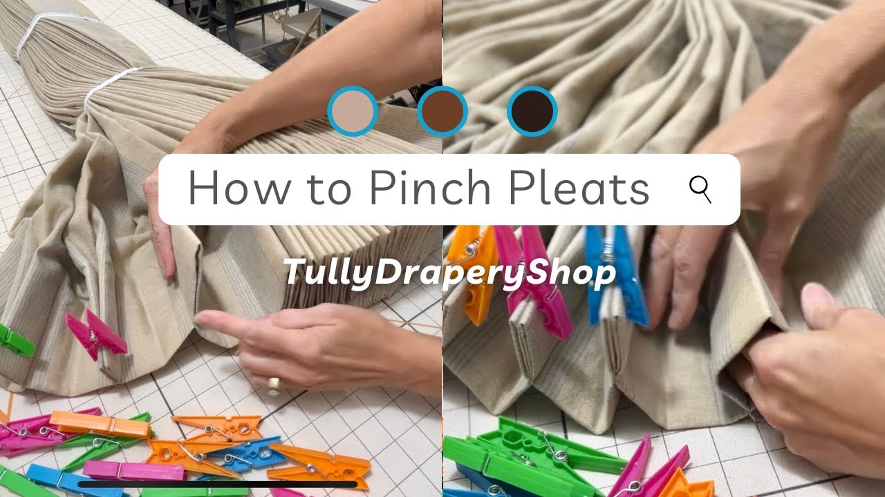 How to create 2 finger or 3 finger euro pleats for pinch pleated drapery