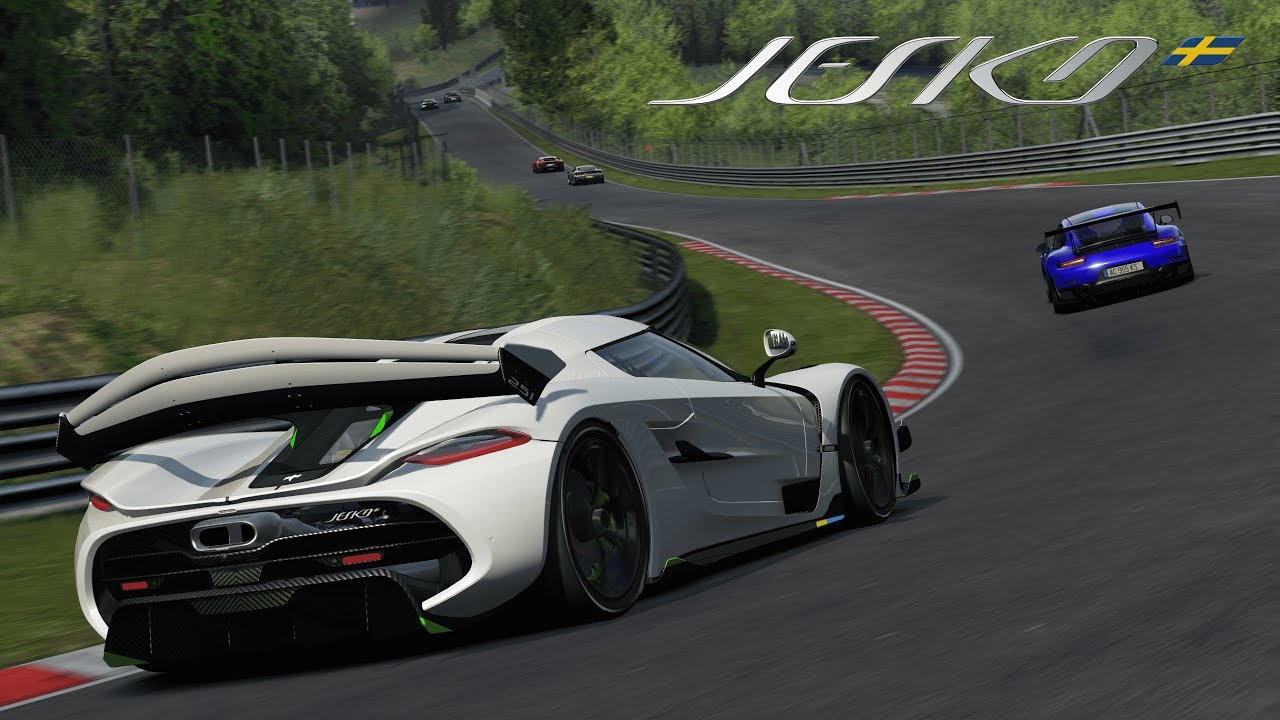 Koenigsegg Jesko trackday at Nürburgring Nordschleife / Assetto Corsa (AC)