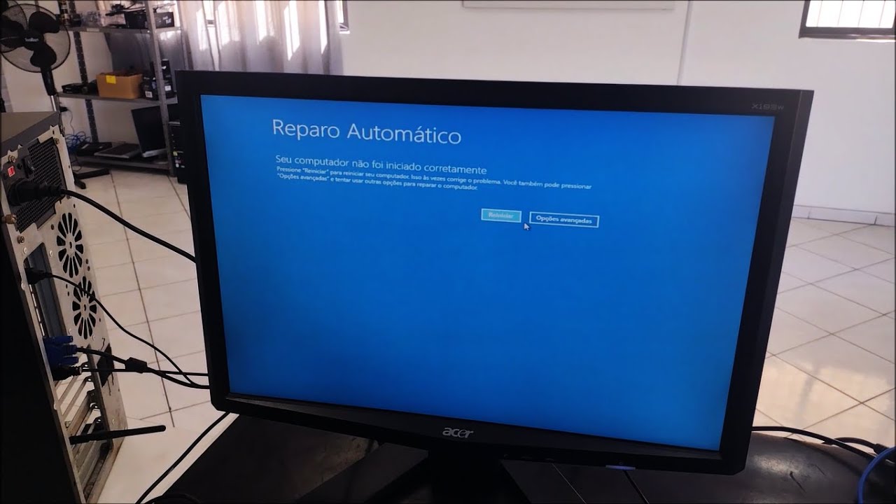 Windows não inicia fica em Reparo Automático - Solução!