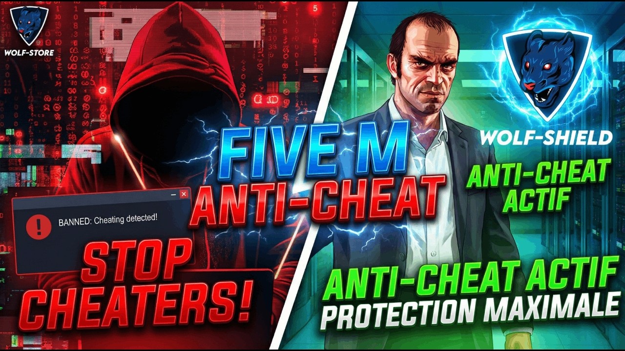 Wolf-Shield v5.0 | Best Anti Cheat FiveM | Anti Executor / Aimbot / Spoofer and More