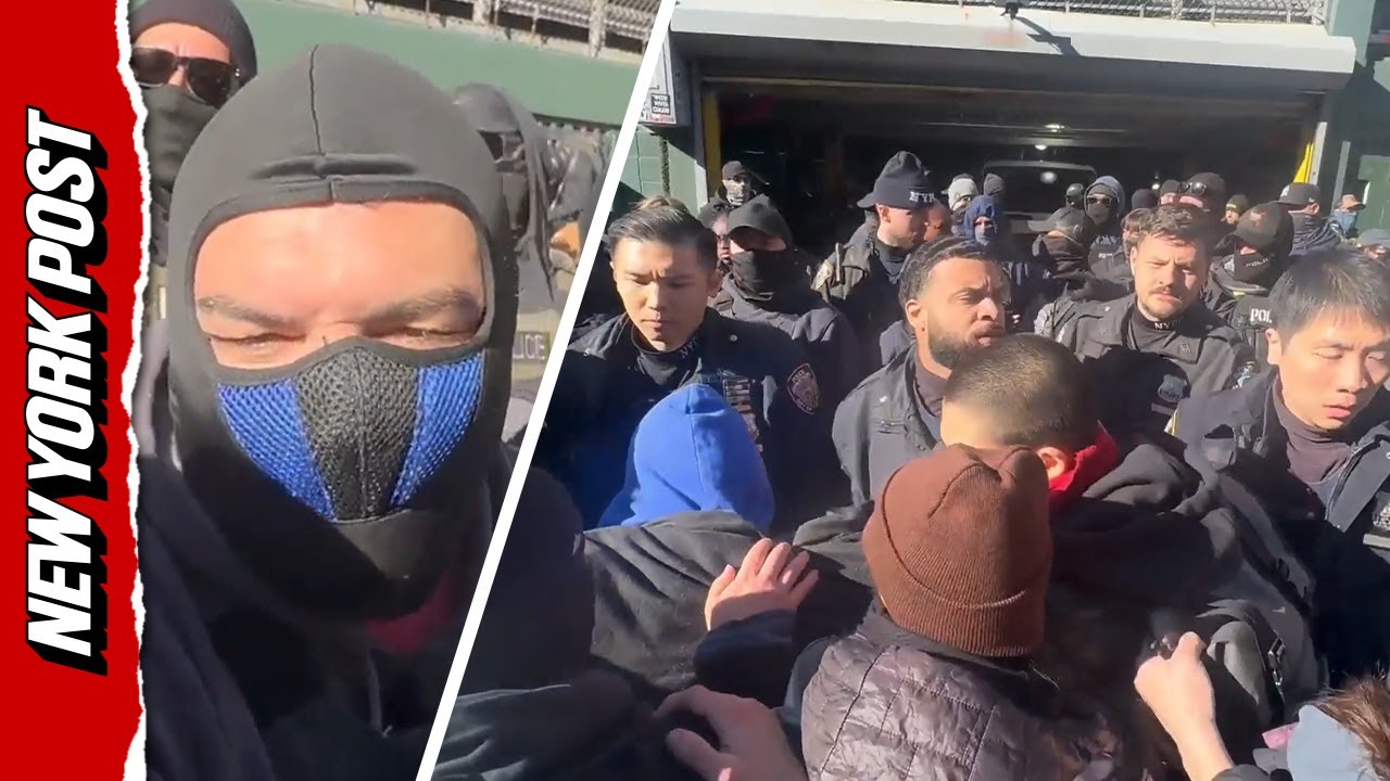 Протестующие на Канал-стрит заблокировали гараж с агентами ICE внутри