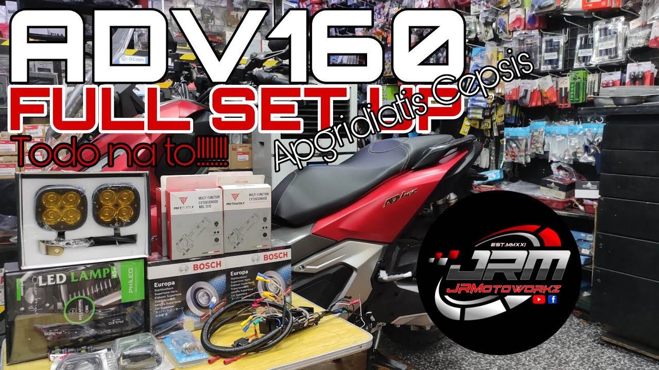 ADV160 FULL SET UP | #JRMOTOWORKZ #AD160 #REDMOTOSHIELD #NIWRA #TDDLAZERGUN #PHILED45WATTS #MOTOWOLF