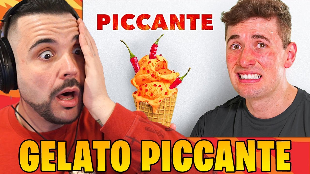 REAGISCO A: MANGIO il GELATO più PICCANTE del MONDO!🌶🔥