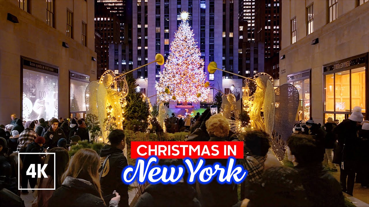 Christmas Eve Walk in NEW YORK 🎁 Holiday Season 2025 🎄 Walking Tour 4K